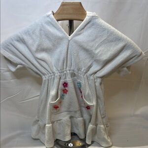 Gymboree White Hooded Towel Dress